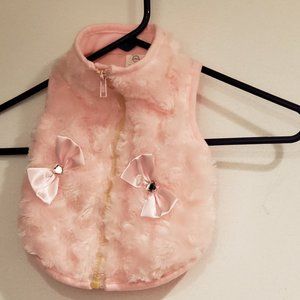 Small Dog or Puppy Pink Fleece Jacket